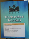 MILCOM 2009 Tutorial Announcement.